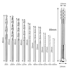 Mini Hand Drill Pin Vise – 0.8–3.0mm Manual Rotary Tool