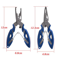 Multifunction Fishing Pliers Scissors – Line Cutter & Hook Remover Tool