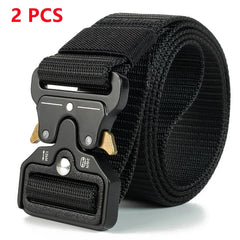 Unisex Tactical Nylon Belt with Quick Release Buckle