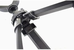 Aluminum Adjustable Rifle Rest Tripod – 360° Rotating V-Yoke Shooting Stand