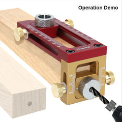 2-in-1 Doweling Jig & Drill Guide – Woodworking Hole Punch Locator