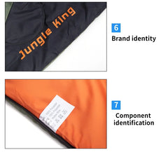 JUNGLEKING CY0904 4-Season Ultralight Waterproof Camping Sleeping Bag