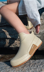 Unisex Short Tube Waterproof Rain Boots – Non-Slip Slip-On Outdoor Rubber Shoes