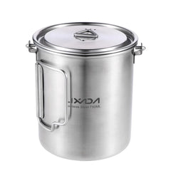 LIXADA 750ml Stainless Steel Camping Mug with Lid & Foldable Handle