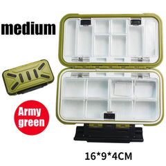 Waterproof Double-Sided Fishing Tackle Box – Multifunctional Hook & Bait Storage Organizer