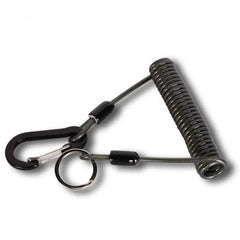 Elastic Coil Fishing Safety Lanyard – Lockable Heavy-Duty Stretch Rope