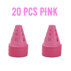 20/40/60PCS Colorful Windproof Training Marker Cones – Soccer, Skating & Multi-Sport Equipment