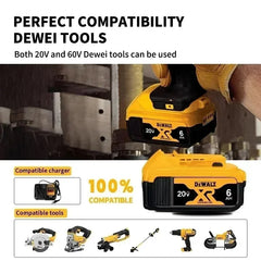 DeWALT 20V MAX Battery Pack – 2Ah/5Ah/6Ah + Charger (Compatible with FlexVolt & DCB Series)