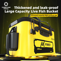 YUZHIYUAN Foldable Fishing Bucket – Portable Large-Capacity EVA Live Fish Container