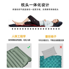 Ultralight Folding Camping Sleeping Pad with Pillow – Inflatable Air Mat for Outdoor Travel, Beach & Hiking