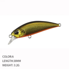 38mm Mini Sinking Minnow Fishing Lure