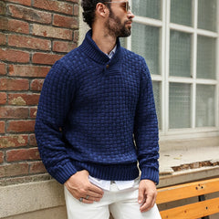 Men’s Winter Knitted Crew Neck Pullover