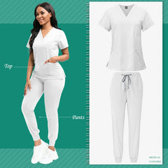 Unisex Medical Scrubs Set – High-Quality SPA, Clinic, and Veterinary Work Uniform
