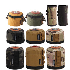 Camping Gas Can Protective Cover – Cotton Linen Anti-Fall Fuel Cylinder Storage Sleeve