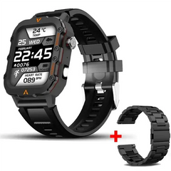 2025 Military Smartwatch 1.73″ – Outdoor Sports Watch with Flashlight