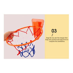 Foldable Indoor Basketball Hoop for Kids – Wall-Mounted Silent Training Set