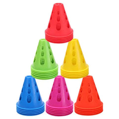 20/40/60PCS Colorful Windproof Training Marker Cones – Soccer, Skating & Multi-Sport Equipment
