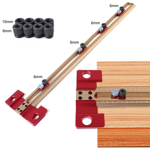4-in-1 Precision Drilling & Marking T-Ruler Jig