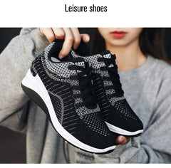 2025 Women’s Vulcanized Sneakers – Platform Walking Flats (Plus Size)