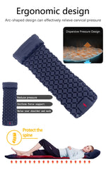 Ultralight Folding Camping Sleeping Pad with Pillow – Inflatable Air Mat for Outdoor Travel, Beach & Hiking