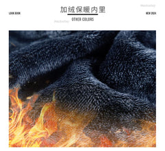 Maxbarley Men’s Winter Fleece Sportswear Set – Warm Retro Jacket & Pants Tracksuit