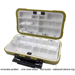 Waterproof Double-Sided Fishing Tackle Box – Multifunctional Hook & Bait Storage Organizer