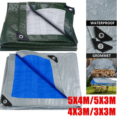 Large Waterproof Camping Tarp – Outdoor Rain Cover & Sun Shelter Canopy