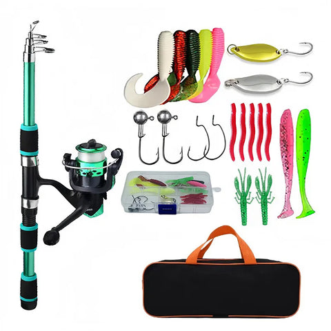 Telescopic Fishing Pole Kit – Full Travel Set
