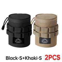 Outdoor Tactical Water Cup Storage Bag – 600D Oxford Cloth Travel Organizer