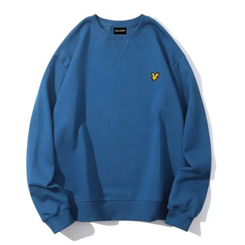 2025 LYLE Cotton O-Neck Sports Hoodie – Eagle Logo Unisex Casual Sweatshirt