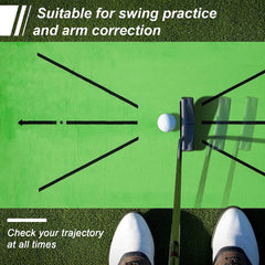 Golf Training Swing Mat – Impact Marking & Direction Detection Practice Pad