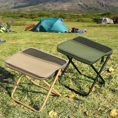 Foldable Backpack Stool – Portable Outdoor Fishing & Camping Chair with Storage Bag