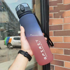 0.5/1L Sports Water Bottle – Leak-Proof Portable Gym Bottle