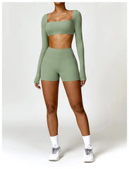 Women’s Quick-Dry Square Neck Gym Top