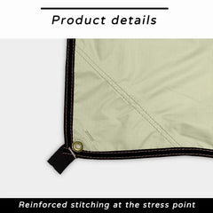 Black Coated Camping Tarp – 99% UV Block Waterproof Sun Shelter Canopy