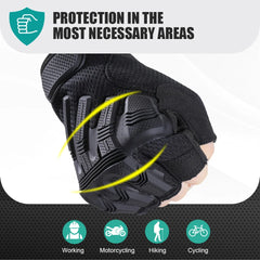 Tactical Half Finger Gloves – Non-Slip Shockproof Outdoor Sports Gear for Men