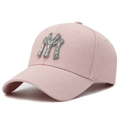 Women’s Rhinestone Baseball Cap – Fashion Casual Sunshade Hat