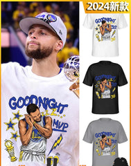 Curry “Goodnight” Basketball T-Shirt – Men’s Summer Sports Training Tee