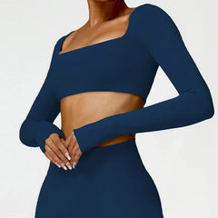 Women’s Quick-Dry Square Neck Gym Top