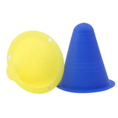10PCS Training Cones Set – Soft Sports Marker for Soccer, Skating, and Fitness Drills