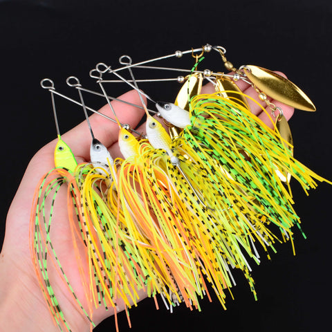 10-Pcs Bass Spinner & Chatter Bait Kit