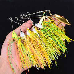 10-Pcs Bass Spinner & Chatter Bait Kit