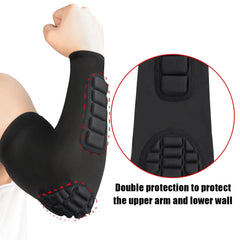 Padded Compression Arm Sleeve – Elbow Protector for Sports (1 Pc)