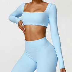 Women’s Quick-Dry Square Neck Gym Top