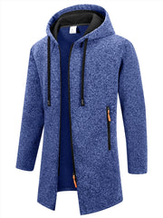 Men’s Oversized Streetwear Zipper Hoodie – Warm Winter Outdoor Sweatshirt Jacket