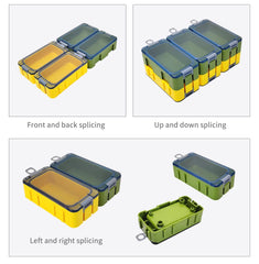 15pcs Portable Fishing Tackle Storage Boxes – Mini Lure & Hook Organizer Set