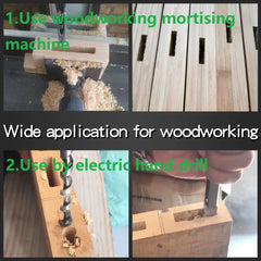 HSS Square Hole Drill Bit Set – Mortising Chisel & Twist Auger for Woodworking