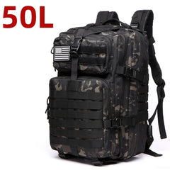 25L/50L Tactical Waterproof Outdoor Backpack – Trekking, Fishing, Hunting, Camping, Hiking