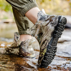 Men’s Camouflage Waterproof Fleece-Lined Rain Boots – Warm Garden Gumboots 2025