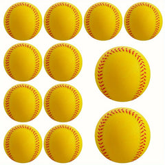 Unisex-Adult Lightweight Training Softball - Durable & Safe Elastic PU Foam Baseball For Indoor/Outdoor Recreation